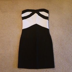 Black & white mini dress